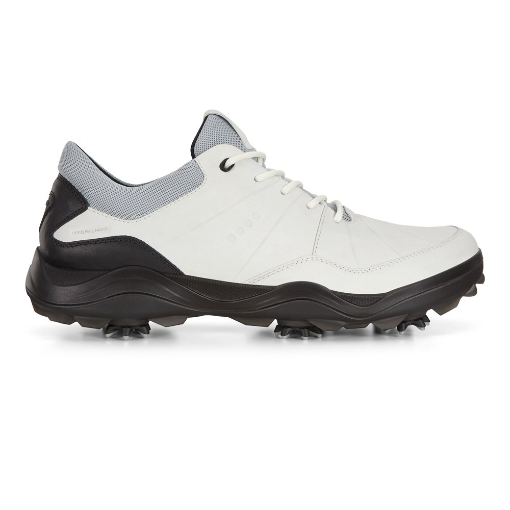 Zapatos De Golf Hombre - ECCO Cleated Strike - Blancos/Negros - JHR146320